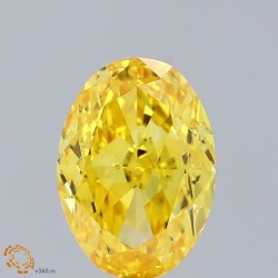 Diament laboratoryjny o barwie fantazyjnej szlif owalny, Yellow Fancy_Vivid, 2.04ct, VVS2, Fancy Vivid Yellow, IGI LG658497471