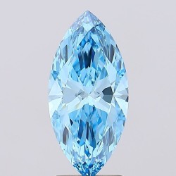 Diament laboratoryjny o barwie fantazyjnej markiza, Blue Fancy_Vivid, 2ct, VVS2, Fancy Vivid Blue, IGI LG720544140