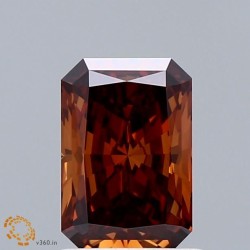 Diament laboratoryjny o barwie fantazyjnej radiant, Orange Fancy, 1.01ct, VVS2, Fancy Orange, IGI LG652401221