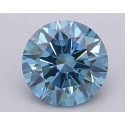 Diament laboratoryjny o barwie fantazyjnej szlif okrągły, Blue Fancy_Vivid, 1.5ct, VVS2, Fancy Vivid Blue, IGI LG611390174