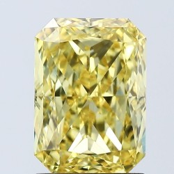 Diament laboratoryjny o barwie fantazyjnej radiant, Yellow Fancy_Vivid, 2.03ct, VVS2, Fancy Vivid Yellow, IGI LG677508415