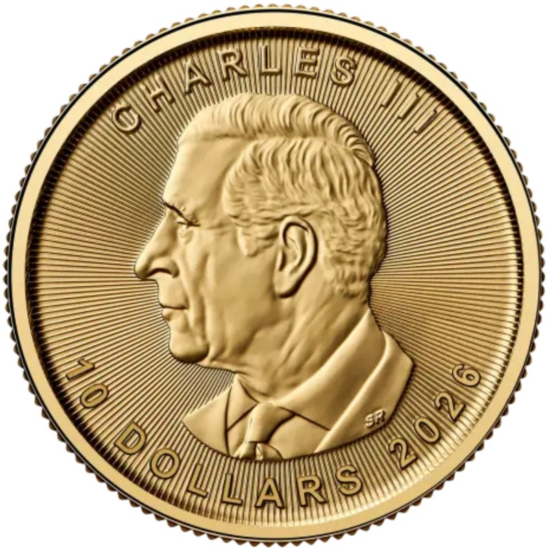 Złota Moneta 1/4 uncji Liść Klonu 2026 r Złota Moneta 1/4 uncji Liść Klonu 2026 r