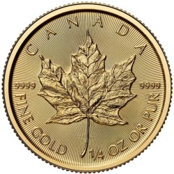 Złota Moneta 1/4 uncji Liść Klonu 2026 r