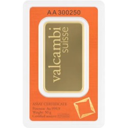 Sztabka Złota 50 gramów VALCAMBI LBMA