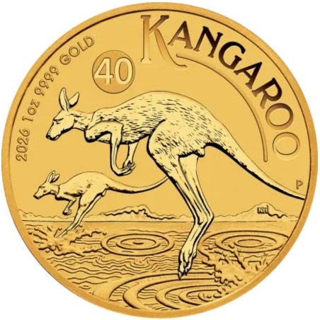Złota moneta 1 uncja Australijski Kangur 2026 r