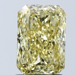 Diament laboratoryjny o barwie fantazyjnej radiant, Yellow Fancy_Intense, 2.06ct, VVS2, Fancy Intense Yellow, IGI LG679512185