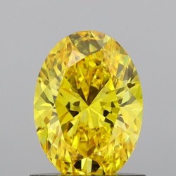 Diament laboratoryjny o barwie fantazyjnej szlif owalny, Yellow Fancy_Vivid, 1ct, VVS2, Fancy Vivid Yellow, IGI LG691539982