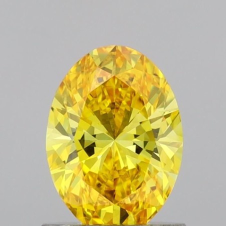 Diament laboratoryjny o barwie fantazyjnej szlif owalny, Yellow Fancy_Vivid, 1ct, VVS1, Fancy Vivid Yellow, IGI LG691539989