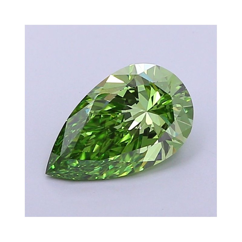 Diament laboratoryjny o barwie fantazyjnej szlif gruszkowy, Green Fancy_Vivid, 1.1ct, VVS2, Fancy Vivid Green, IGI LG700502743