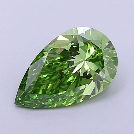 Diament laboratoryjny o barwie fantazyjnej szlif gruszkowy, Green Fancy_Vivid, 1.1ct, VVS2, Fancy Vivid Green, IGI LG700502743