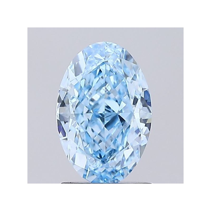 Diament laboratoryjny o barwie fantazyjnej szlif owalny, Blue Fancy_Vivid, 1.39ct, VVS2, Fancy Vivid Blue, IGI LG747526314