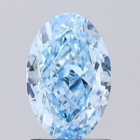 Diament laboratoryjny o barwie fantazyjnej szlif owalny, Blue Fancy_Vivid, 1.39ct, VVS2, Fancy Vivid Blue, IGI LG747526314