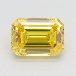 Diament laboratoryjny o barwie fantazyjnej szlif szmaragdowy, Yellow Fancy_Vivid, 1.5ct, IF, Fancy Vivid Yellow, IGI LG616409641