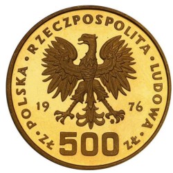 Złota moneta 29,95 g 500 zł Kazimierz Pułaski (1747-1779) Au. 900