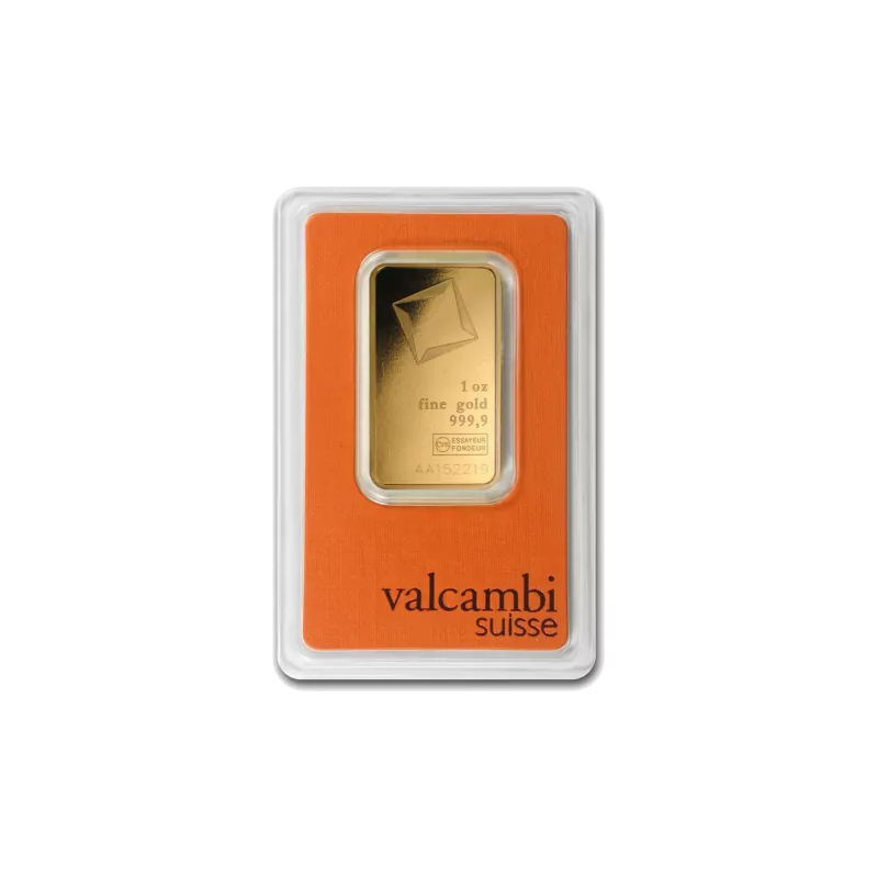 Sztabka Złota 1 uncja VALCAMBI LBMA Sztabka Złota 1 uncja VALCAMBI LBMA