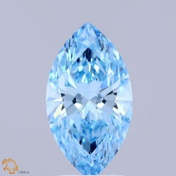 Diament laboratoryjny o barwie fantazyjnej markiza, Blue Fancy_Vivid, 2.01ct, VVS2, Fancy Vivid Blue, IGI LG726555327