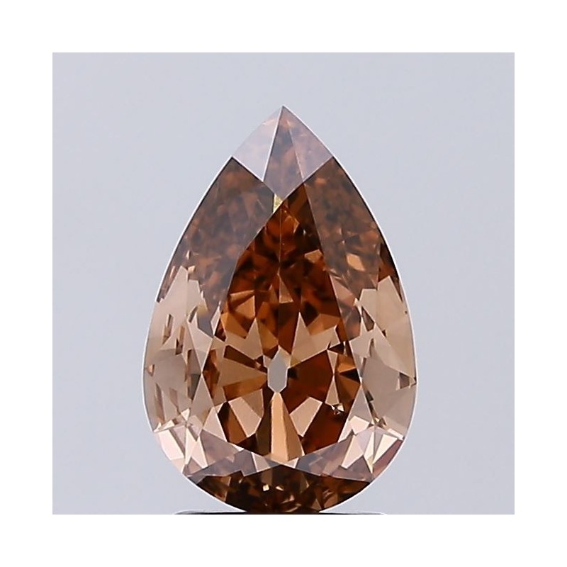 Diament laboratoryjny o barwie fantazyjnej szlif gruszkowy, Brown Fancy, 1.57ct, VVS1, Fancy Brown, IGI LG729529834