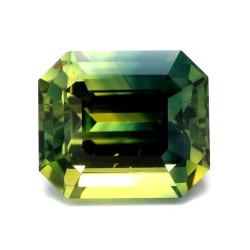 Szafir szlif szmaragdowy, 4.06 ct, MULTI_COLOR, GIA 7501443508