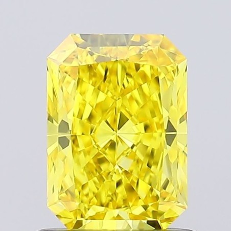 Diament laboratoryjny o barwie fantazyjnej radiant, Yellow Fancy_Vivid, 1ct, VVS2, Fancy Vivid Yellow, IGI LG650494778
