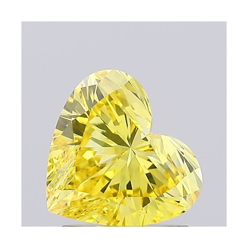 Diament laboratoryjny o barwie fantazyjnej serce, Yellow Fancy_Vivid, 1.06ct, VVS2, Fancy Vivid Yellow, IGI LG650494777
