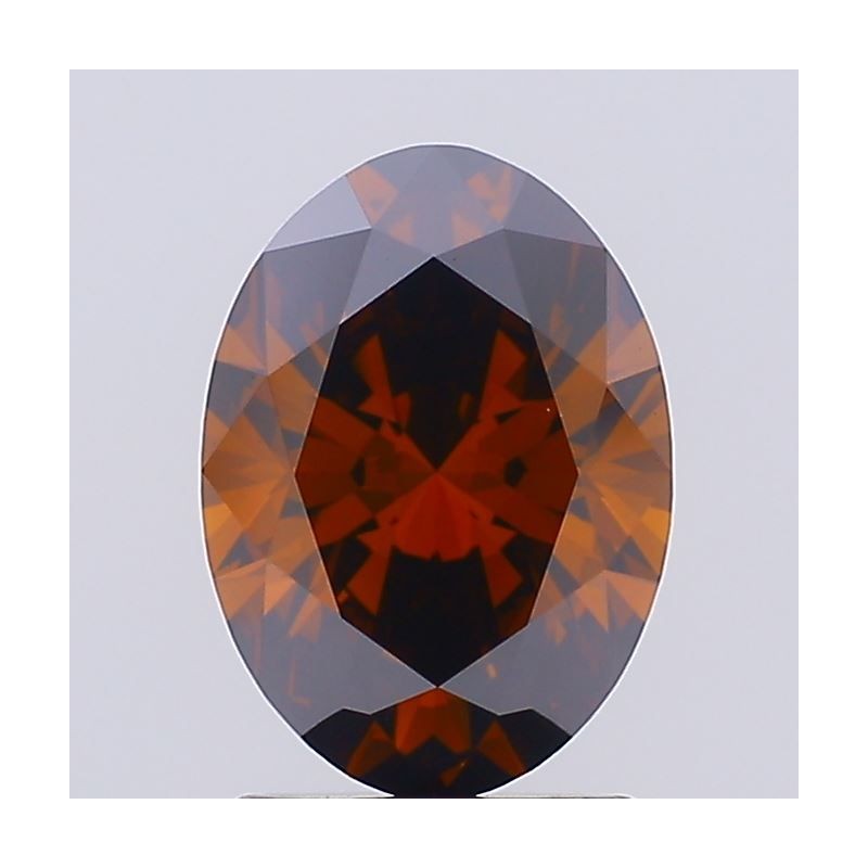 Diament laboratoryjny o barwie fantazyjnej szlif owalny, Orange Fancy_Deep, 1.55ct, VVS2, Fancy Deep Orange, IGI LG650486221