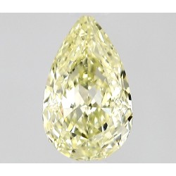 Diament o barwie fantazyjnej szlif gruszkowy, 0.32ct, VS2, Fancy Light Yellow, GIA 2538667726