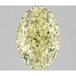 Diament o barwie fantazyjnej szlif owalny, 1.02ct, VS1, Fancy Light Yellow, GIA 7532330744