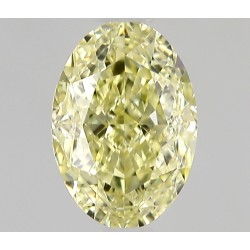 Diament o barwie fantazyjnej szlif owalny, 0.51ct, SI1, Fancy Light Yellow, GIA 2537525689