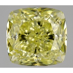 Diament o barwie fantazyjnej szlif poduszkowy modyfikowany, 0.78ct, VVS1, Fancy Yellow, GIA 2536374059