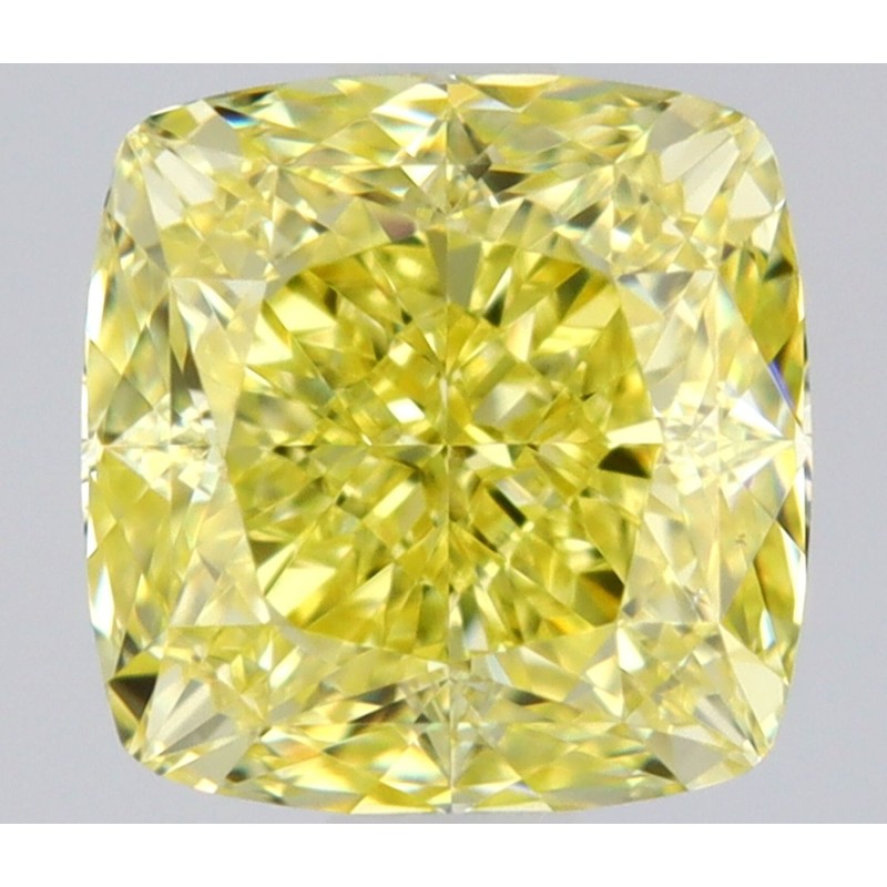 Diament o barwie fantazyjnej szlif poduszkowy modyfikowany, 0.74ct, VS2, Fancy Intense Yellow, GIA 6531374013 Diament o barwie fantazyjnej szlif poduszkowy modyfikowany, 0.74ct, VS2, Fancy Intense Yellow, GIA 6531374013