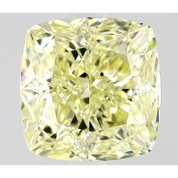 Diament o barwie fantazyjnej szlif poduszkowy modyfikowany, 1.02ct, SI1, Fancy Light Yellow, GIA 6535516155