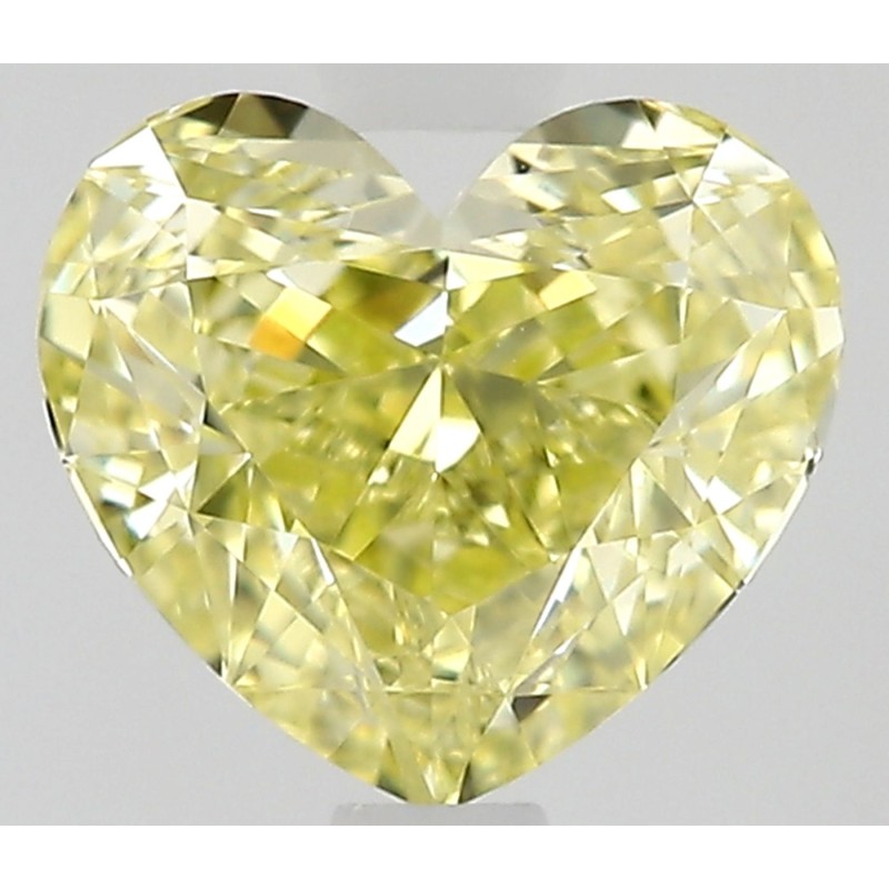 Diament o barwie fantazyjnej serce, 0.63ct, VS1, Fancy Yellow, GIA 7533646467