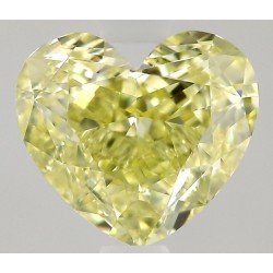 Diament o barwie fantazyjnej serce, 0.65ct, VS1, Fancy Yellow, GIA 7531731851