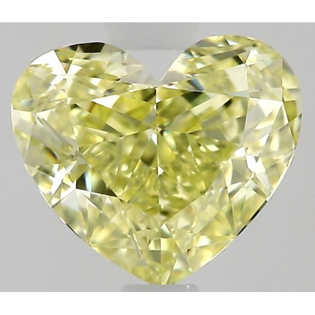 Diament o barwie fantazyjnej serce, 0.57ct, VVS1, Fancy Yellow, GIA 2534646477