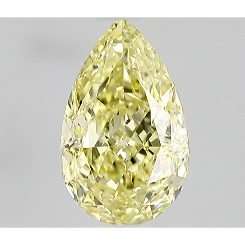 Diament o barwie fantazyjnej szlif gruszkowy, 0.53ct, VVS2, Fancy Yellow, GIA 6531453525
