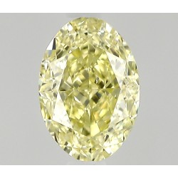 Diament o barwie fantazyjnej szlif owalny, 0.51ct, VS2, Fancy Yellow, GIA 1539646678