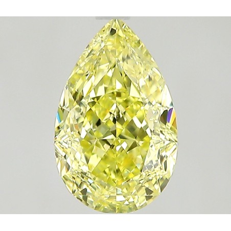 Diament o barwie fantazyjnej szlif gruszkowy, 0.98ct, VVS2, Fancy Intense Yellow, GIA 6532763596