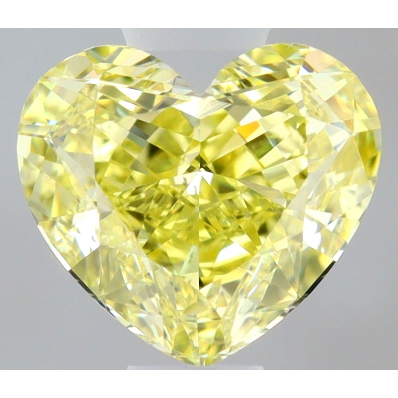 Diament o barwie fantazyjnej serce, 0.63ct, VS1, Fancy Yellow, GIA 1539685030