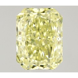 Diament o barwie fantazyjnej radiant, 0.32ct, VVS1, Fancy Light Yellow, GIA 2536882177