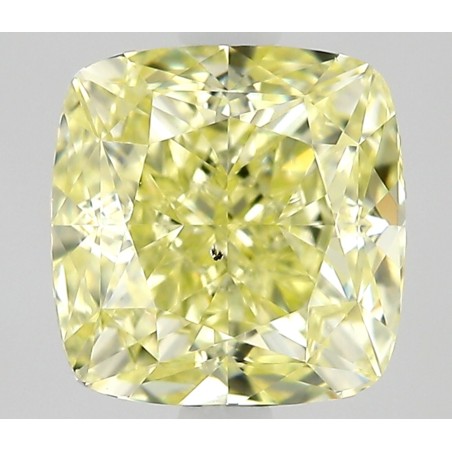 Diament o barwie fantazyjnej szlif poduszkowy modyfikowany, 1.07ct, SI1, Fancy Yellow, GIA 2537645777