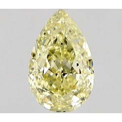 Diament o barwie fantazyjnej szlif gruszkowy, 0.61ct, VVS1, Fancy Light Yellow, GIA 6535467371