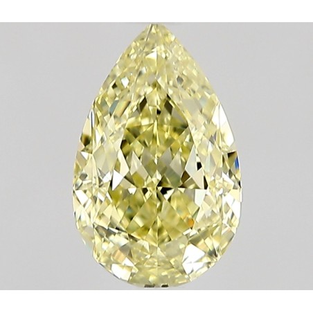 Diament o barwie fantazyjnej szlif gruszkowy, 0.61ct, VVS1, Fancy Light Yellow, GIA 6535467371