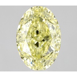 Diament o barwie fantazyjnej szlif owalny, 0.7ct, VVS1, Fancy Yellow, GIA 1539660941