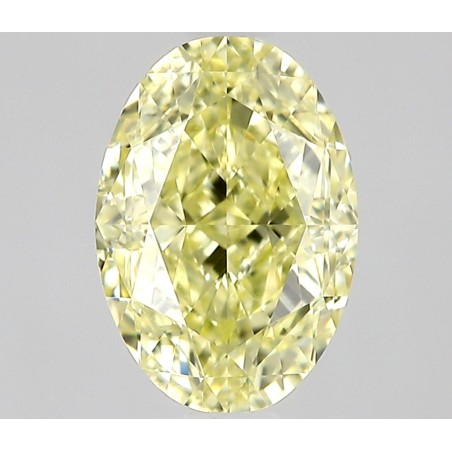 Diament o barwie fantazyjnej szlif owalny, 0.7ct, VVS1, Fancy Yellow, GIA 1539660941