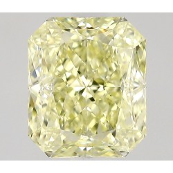 Diament o barwie fantazyjnej radiant, 0.7ct, VS2, Fancy Light Yellow, GIA 2536808723
