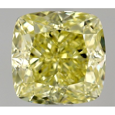 Diament o barwie fantazyjnej szlif poduszkowy modyfikowany, 0.66ct, VS1, Fancy Yellow, GIA 6531687830