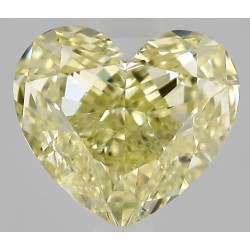 Diament o barwie fantazyjnej serce, 0.7ct, VVS2, Fancy Yellow, GIA 1539467421