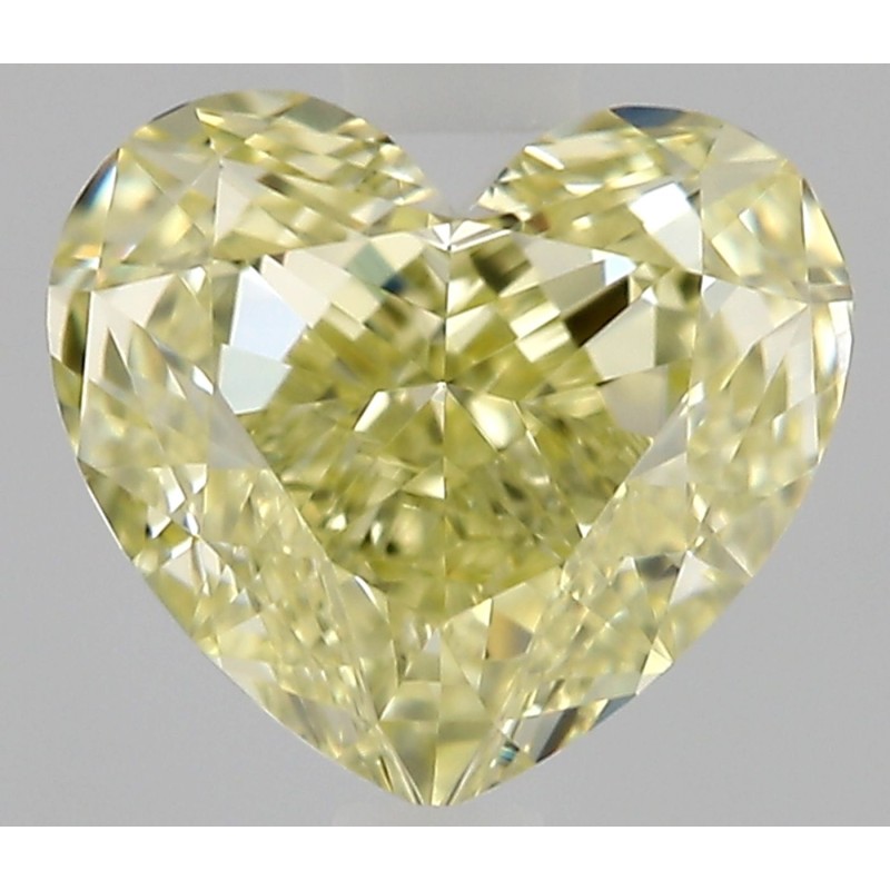 Diament o barwie fantazyjnej serce, 0.7ct, VVS2, Fancy Yellow, GIA 1539467421