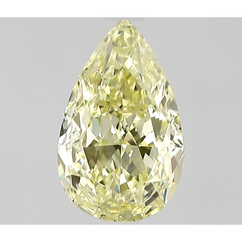 Diament o barwie fantazyjnej szlif gruszkowy, 0.5ct, VS2, Fancy Yellow, GIA 2536646664