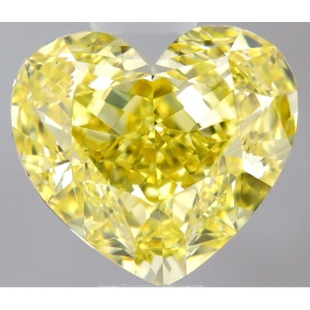 Diament o barwie fantazyjnej serce, 0.6ct, VS1, Fancy Intense Yellow, GIA 6535731991